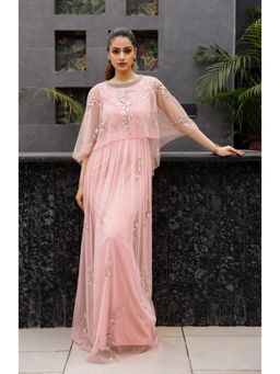 Edition II - Soft Pink Cape Dress