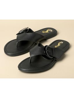 Shoe that fits you - Black Clipped Sandals
