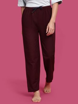Kryptic - Brown Solid Relaxed Fit Lounge Pant