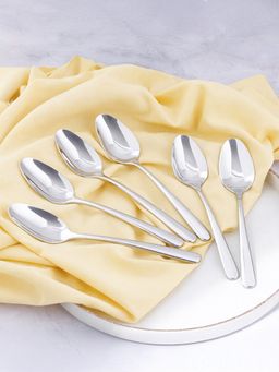 thinKitchen - Premium 18/8 Stainless Steel 7.5" All Purpose Spoon Set, 6 Pieces