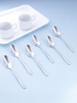 thinKitchen - Premium 18/8 Stainless Steel 6.3" Tea Spoon Set, 6 Pieces