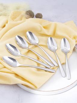 thinKitchen - Premium 18/8 Stainless Steel 4.7" Coffee Tea Spoon Set, 6 Pieces