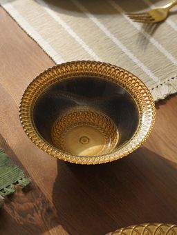 Pure Home + Living - Charcoal Embellished Glass Side Bowls (Pack of 2)