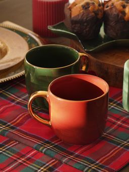 Pure Home + Living - Red Porcelain Senorita Coffee Mug