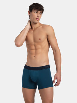 Jockey - US60 Men Super Combed Cotton Elastane Solid Trunk - Seaport Teal