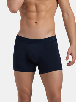 Jockey - US60 Men Super Combed Cotton Elastane Solid Trunk - Navy