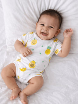 Bubz - Tropical Fruit Bamboo Baby Bodysuit