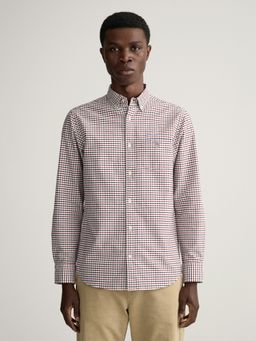GANT - Men Red Checked Regular Fit Shirt