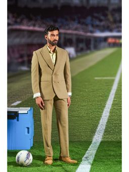 Philocaly - Kyles Slim Fit Stripes Olive Trouser