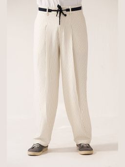 Muvazo - Metro Line White Pant