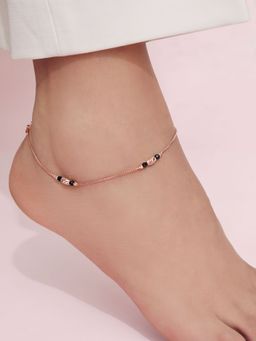 Zavya - Stylish Rose Gold Plated 925 Sterling Silver Anklet