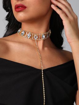 Sohi - Silver Plated Designer Party Necklace for Women