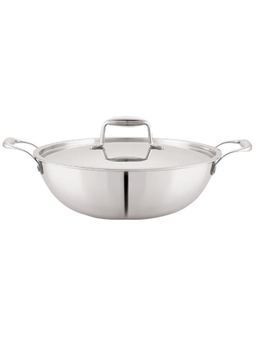 MAGNUS - Triply Stainless Steel Kadhai with Lid -3.4 L