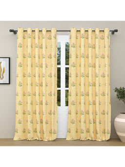 Haus & Kinder - Cotton Duck Printed Door Cotton Eylete Rings Blossom Whisper 5ft x 7ft (Pack of 2)