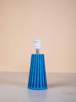 Freedom Tree - Cascade Wooden Ocean Blue Table Lamp