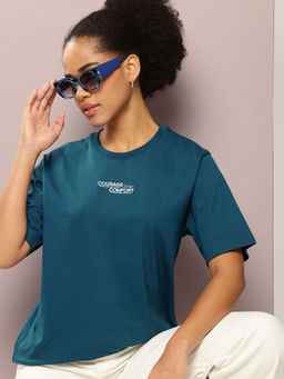 DILLINGER - Womens Embroidered Oversized T-Shirt