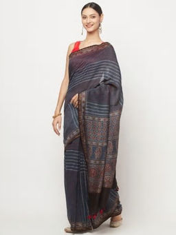 Fabindia - Cotton Silk Ajrakh Printed Sari