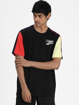Puma - Decor8 Colour Block Mens Black T-Shirt