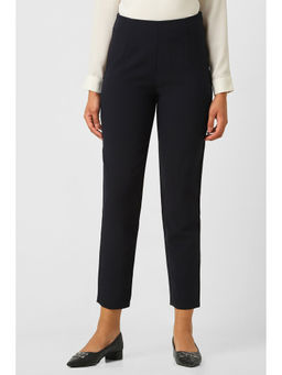 Van Heusen - Women Black Solid Formal Trouser