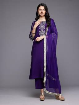 Gahan - Embroidered Zari & Sequin Kurta with Pant & Dupatta
