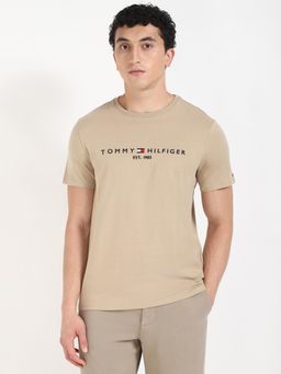 Tommy Hilfiger - Mens Beige Color T-Shirt
