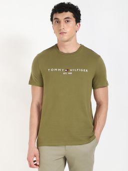 Tommy Hilfiger - Mens Green Color T-Shirt