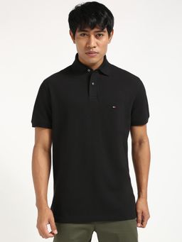 Tommy Hilfiger - Mens Black Color Polo T-Shirt
