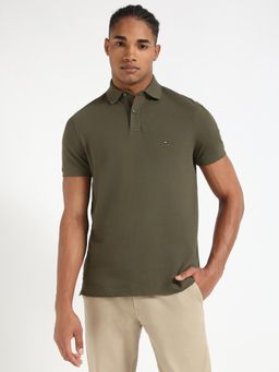 Tommy Hilfiger - Mens Olive Color Polo T-Shirt