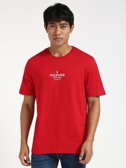 Tommy Hilfiger - Mens Red Color T-Shirt