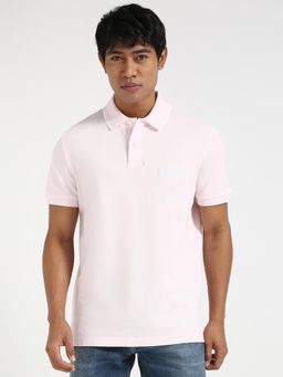 Tommy Hilfiger - Mens Pink Color Polo T-Shirt
