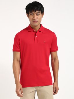 Tommy Hilfiger - Mens Red Color Polo T-Shirt
