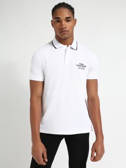 Tommy Hilfiger - Mens White Color Polo T-Shirt