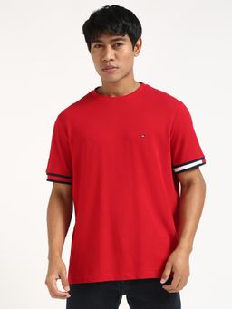 Tommy Hilfiger - Mens Red Color T-Shirt