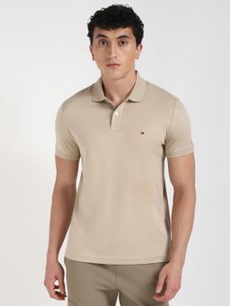 Tommy Hilfiger - Mens Beige Color Polo T-Shirt