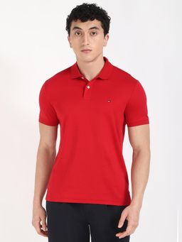 Tommy Hilfiger - Mens Red Color Polo T-Shirt