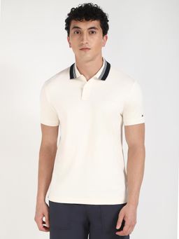 Tommy Hilfiger - Mens Cream Color Polo T-Shirt