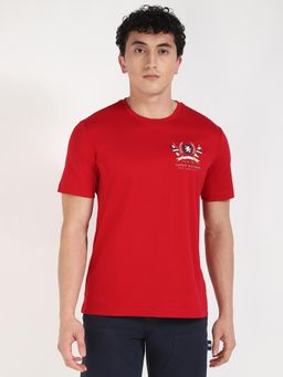 Tommy Hilfiger - Mens Red Color T-Shirt
