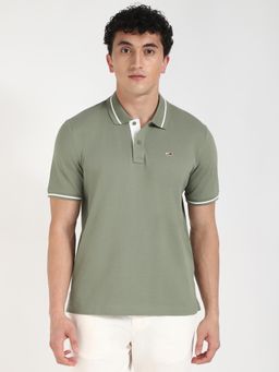 Tommy Hilfiger - Mens Green Color Polo T-Shirt