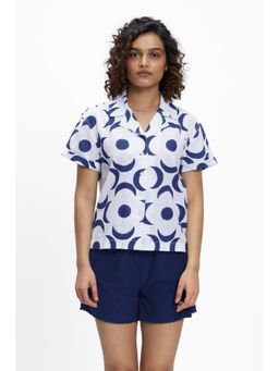 TERRA LUNA - Cayo White Printed Shirt