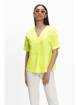 TERRA LUNA - Iris Yellow Paisley Top