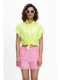 TERRA LUNA - Electra Yellow Solid Shirt