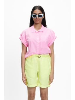 TERRA LUNA - Electra Pink Solid Shirt