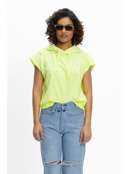 TERRA LUNA - Sadet Yellow Solid Hoodie