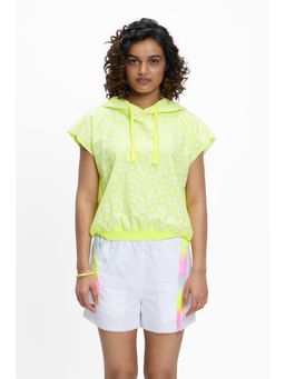 TERRA LUNA - Sadet Yellow Printed Hoodie