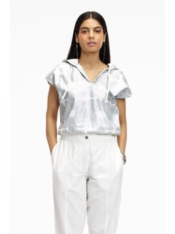 TERRA LUNA - Riobo Grey Printed Hoodie