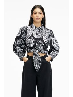 TERRA LUNA - Nitsa Black Paisley Shirt