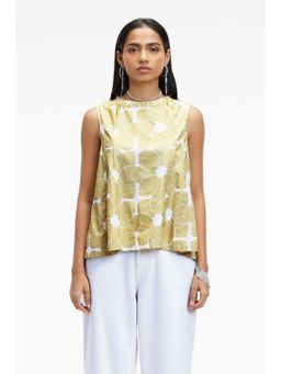 TERRA LUNA - Barbe Gold Printed Top
