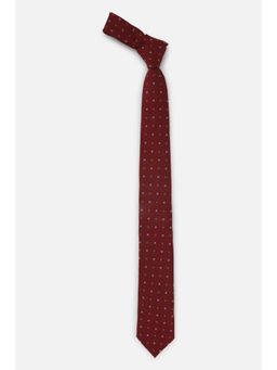Allen Solly - Men Maroon Print Formal [Accessories]