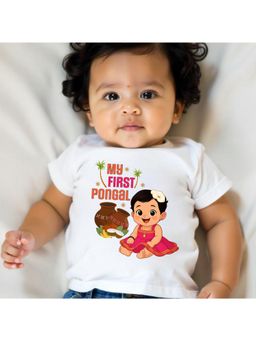 KNITROOT - Unisex White Cotton Printed T-shirt