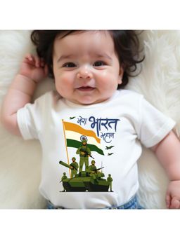 KNITROOT - Unisex White Cotton Printed T-shirt